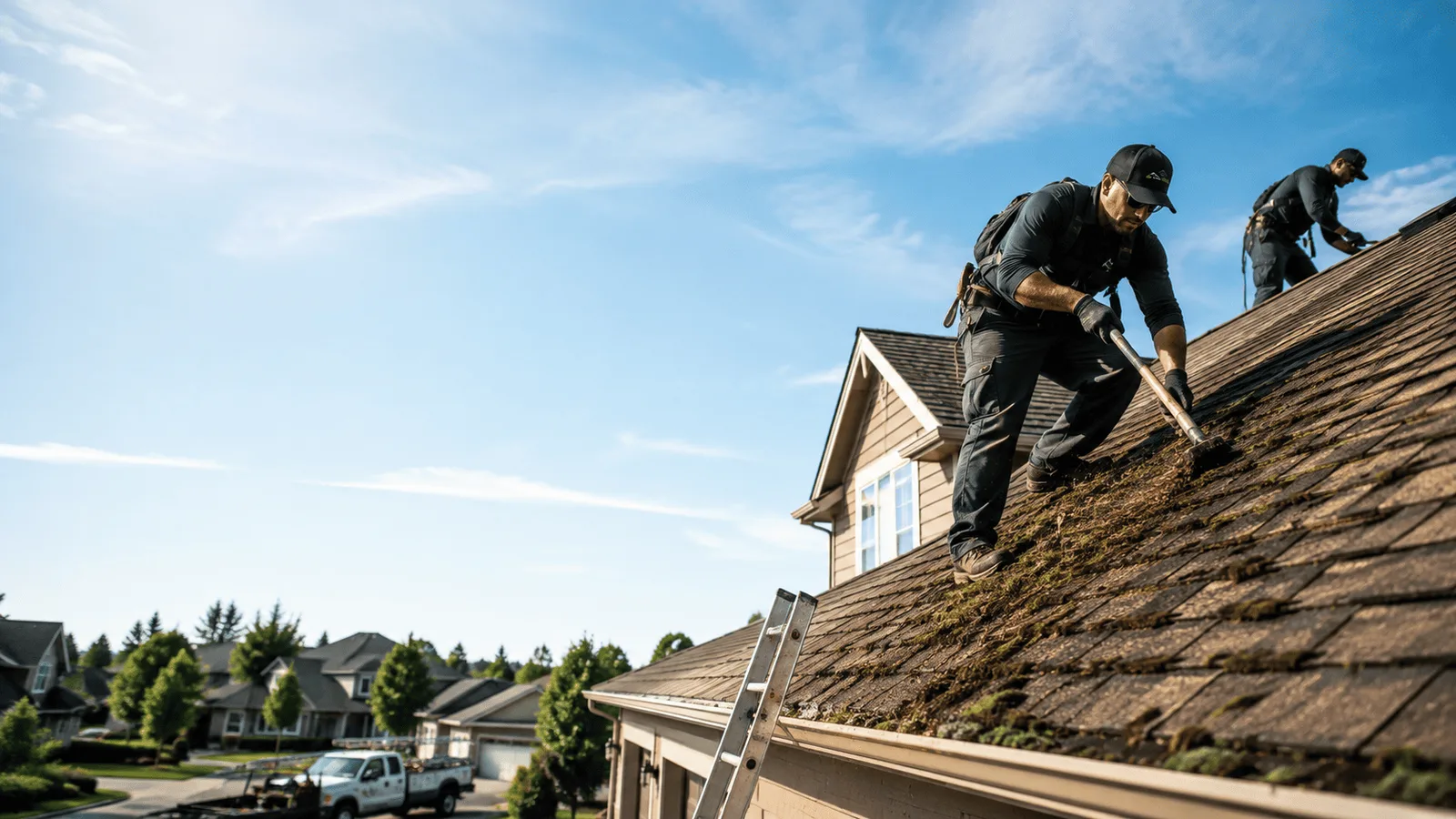 Roof Moss Removal in Zion, IL near me